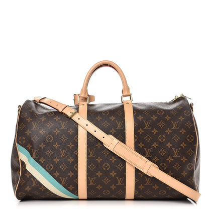 Louis Vuitton Monogram My LV Heritage Keepall Bandouliere 50 White Vert Clair 1 of 8