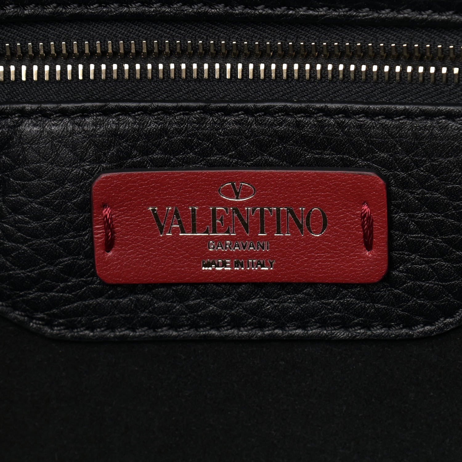 Valentino Garavani Grained Calfskin Small Rockstud Shoulder Tote Black 6 of 8