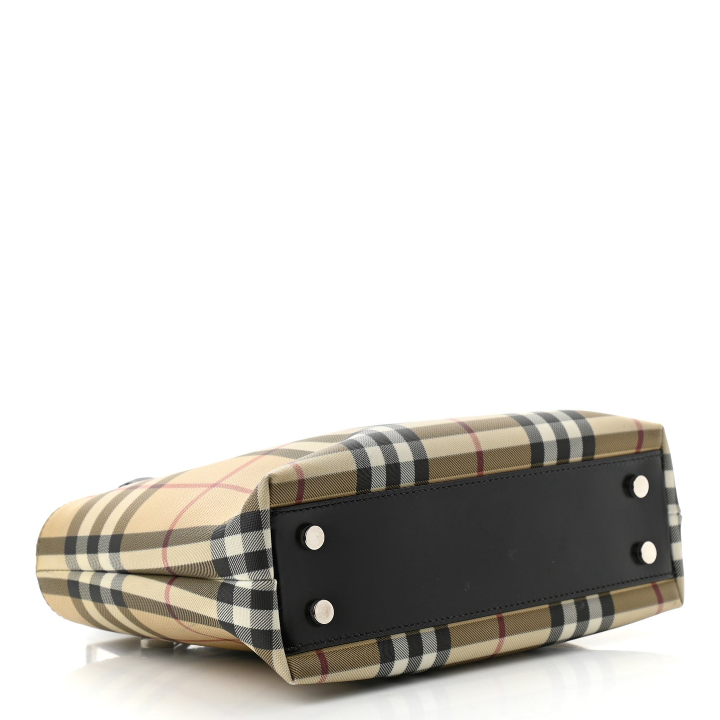 House Check Small Tote Black