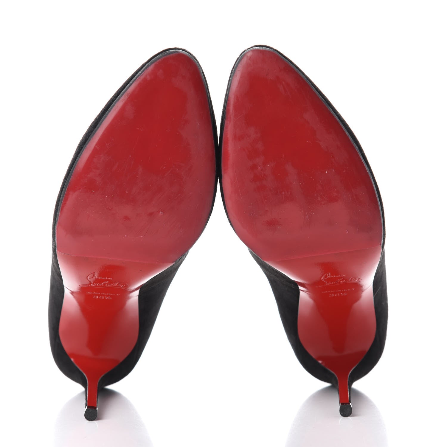 Christian Louboutin Veau Velours Canadada 100 Booties 36.5 Black 6 of 9