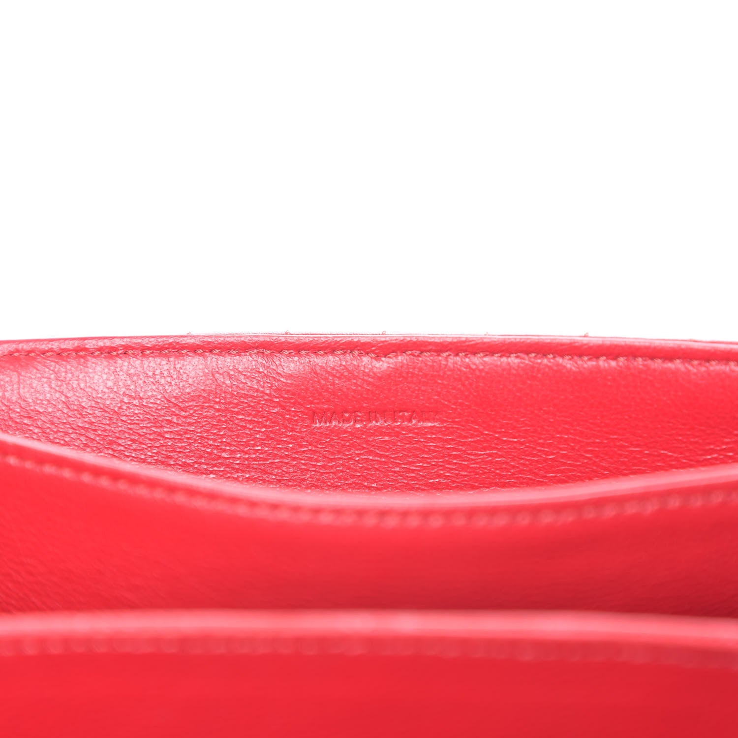 Celine Calfskin Quilted Medium C Bag Red 8 of 9