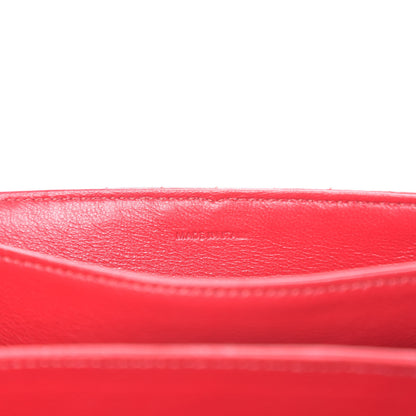 Celine Calfskin Quilted Medium C Bag Red 8 of 9