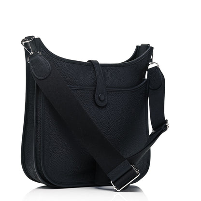 Hermes Taurillon Clemence Evelyne III PM Black 4 of 9
