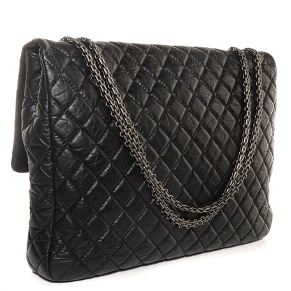 Chanel Aged Calfskin Reissue XL Maxi Flap Black 3 of 8