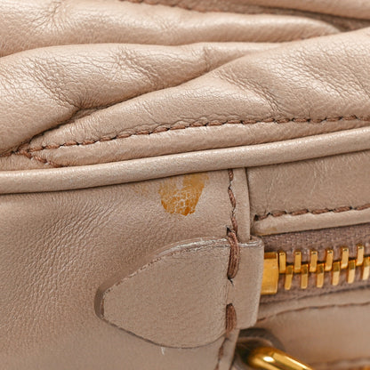 Miu Miu Nappa Matelasse Double Zip Shoulder Bag Cammeo 11 of 13