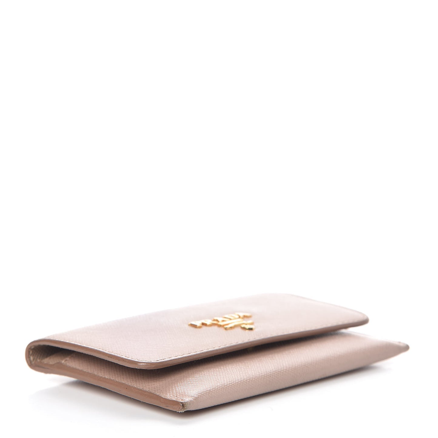 Saffiano Metal Flap Card Holder Cammeo