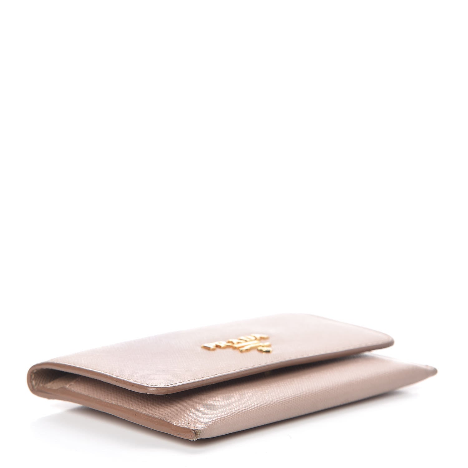 Prada Saffiano Metal Flap Card Holder Cammeo 5 of 14