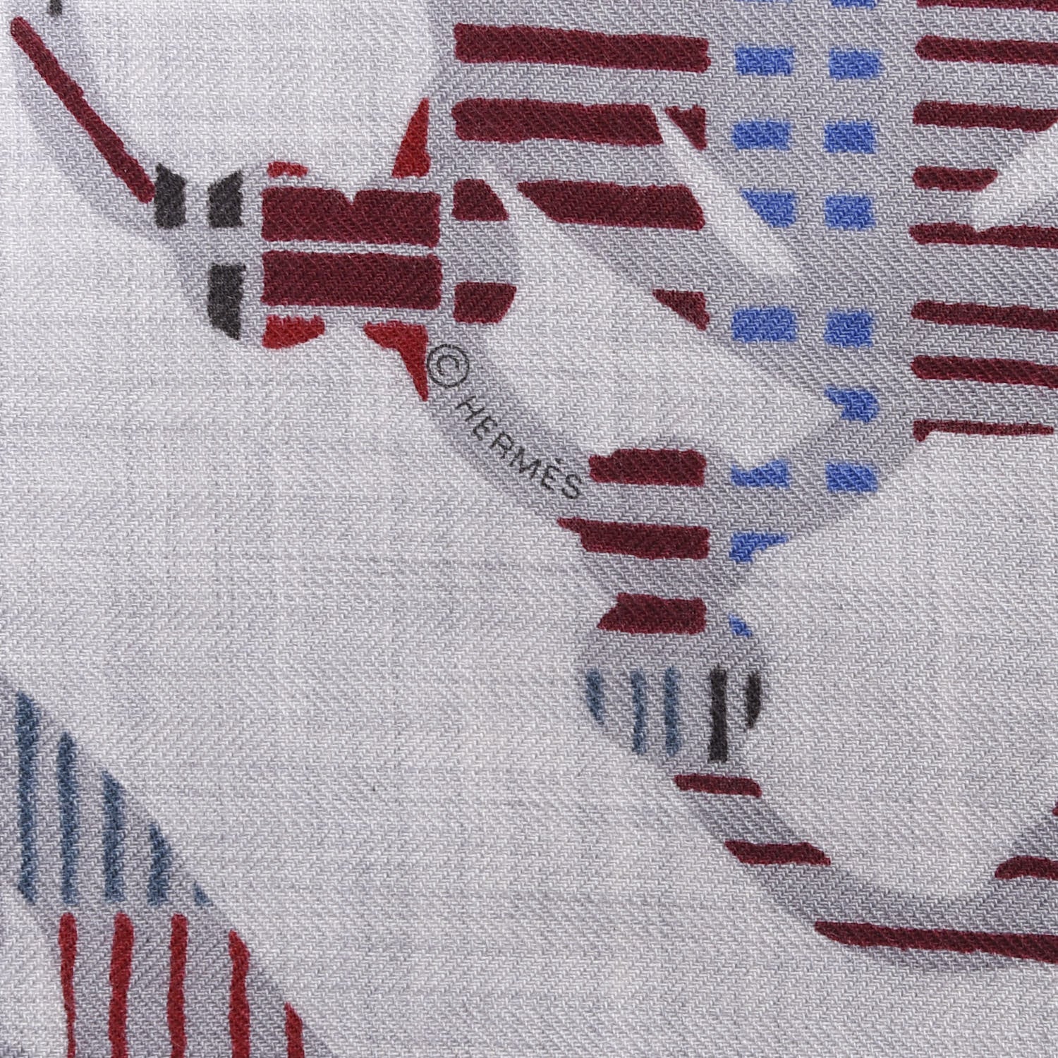 Hermes Cashmere Silk Cavalcadour Shawl 140 2 of 4