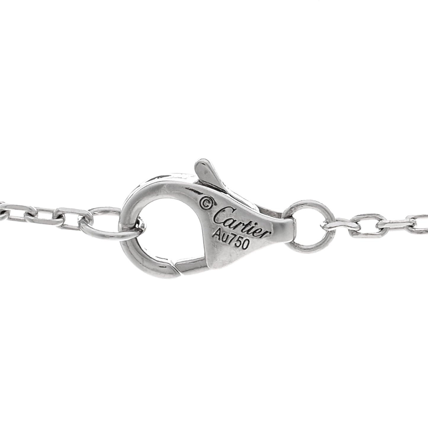 18K White Gold Diamond Juste Un Clou Necklace
