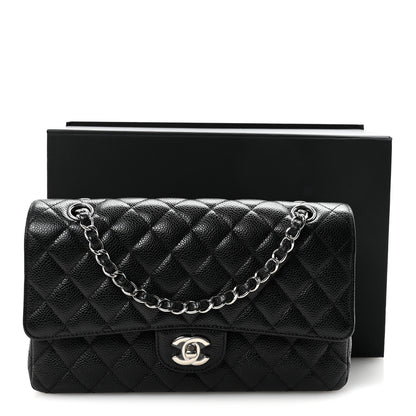 Chanel Caviar Quilted Medium Double Flap Black 11 of 11