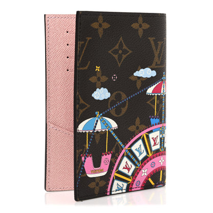 Louis Vuitton Monogram 2020 Christmas Animation Big Wheel Passport Cover Rose Ballerine 3 of 8