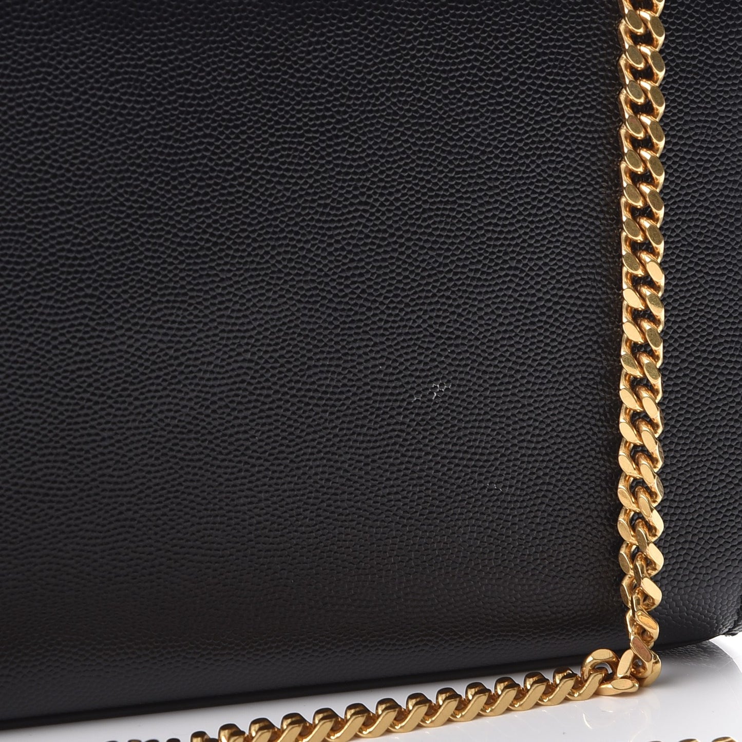 Grain De Poudre Medium Classic Monogram Kate Satchel Black