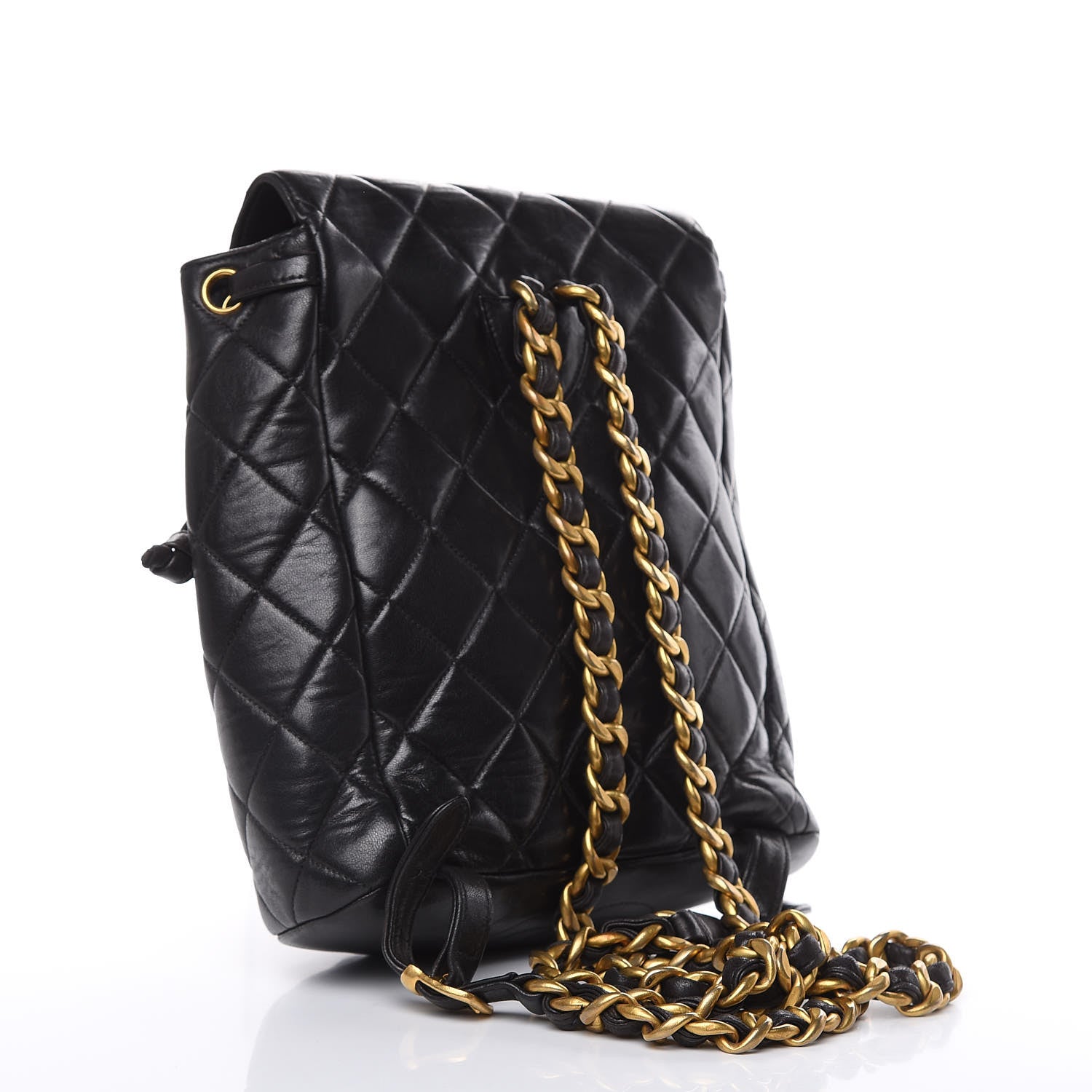 Chanel Lambskin Quilted CC Chain Backpack Black 3 of 16
