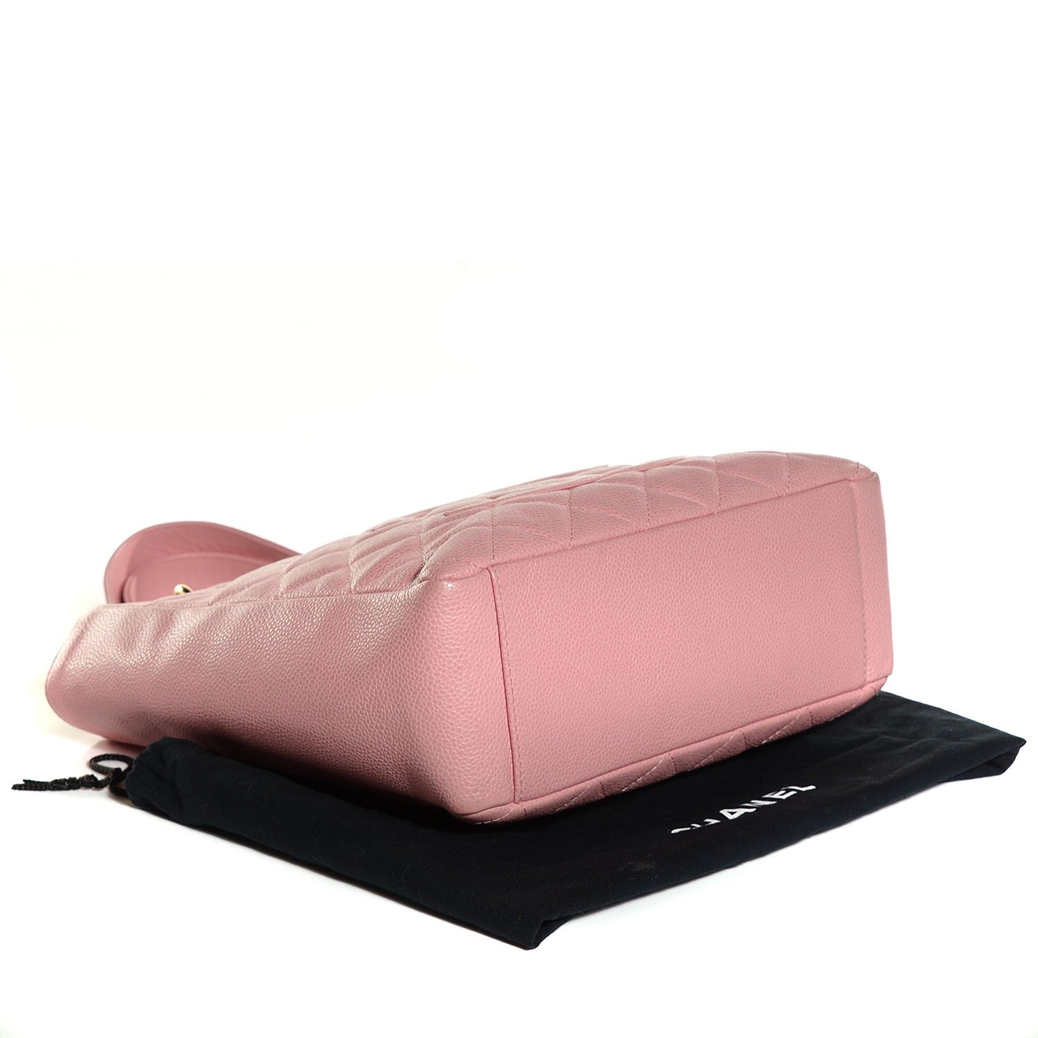 Chanel Caviar Quilted Petit Shopping Tote PST Pink 4 of 7