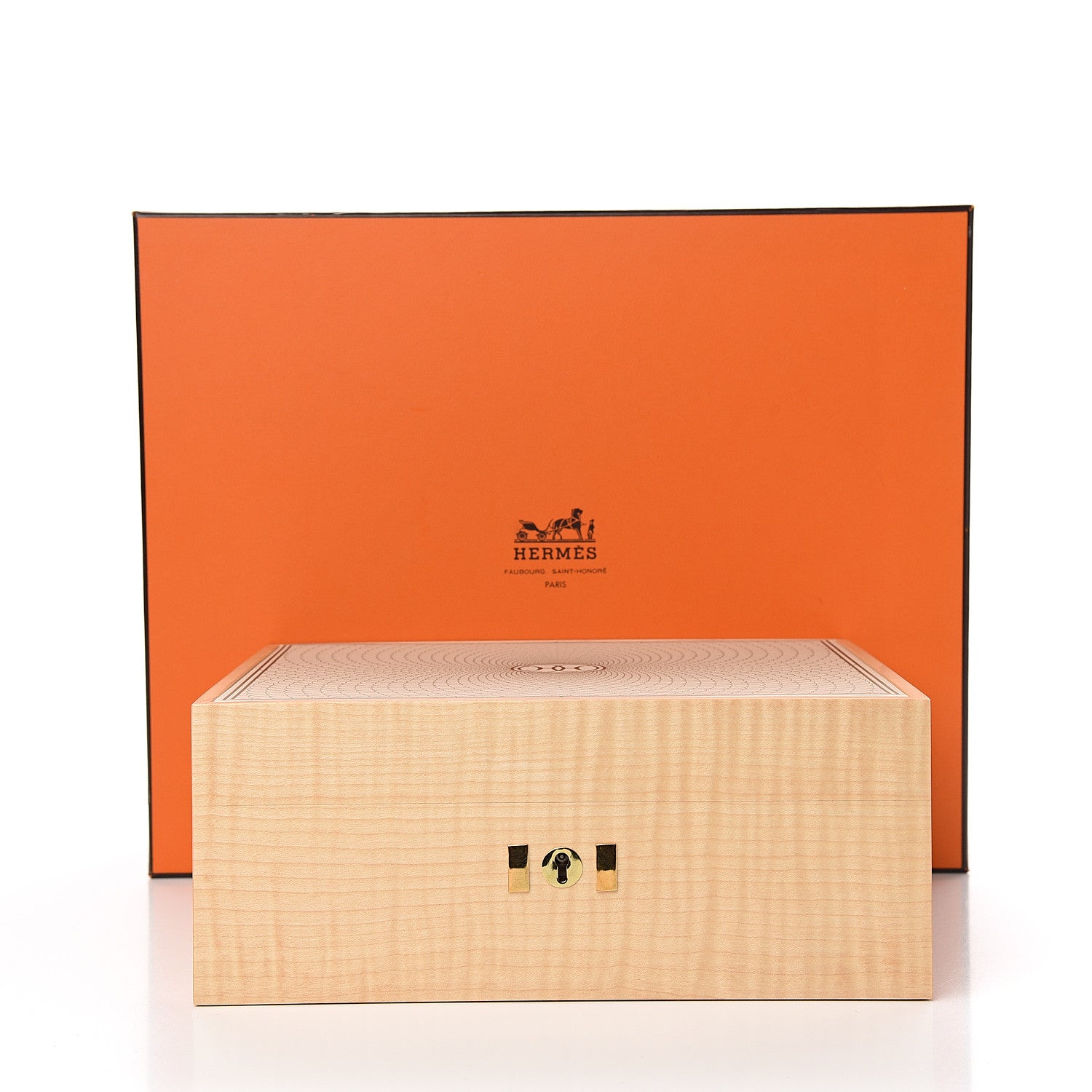 Hermes Wood H Deco Jewelry Box 10 of 10