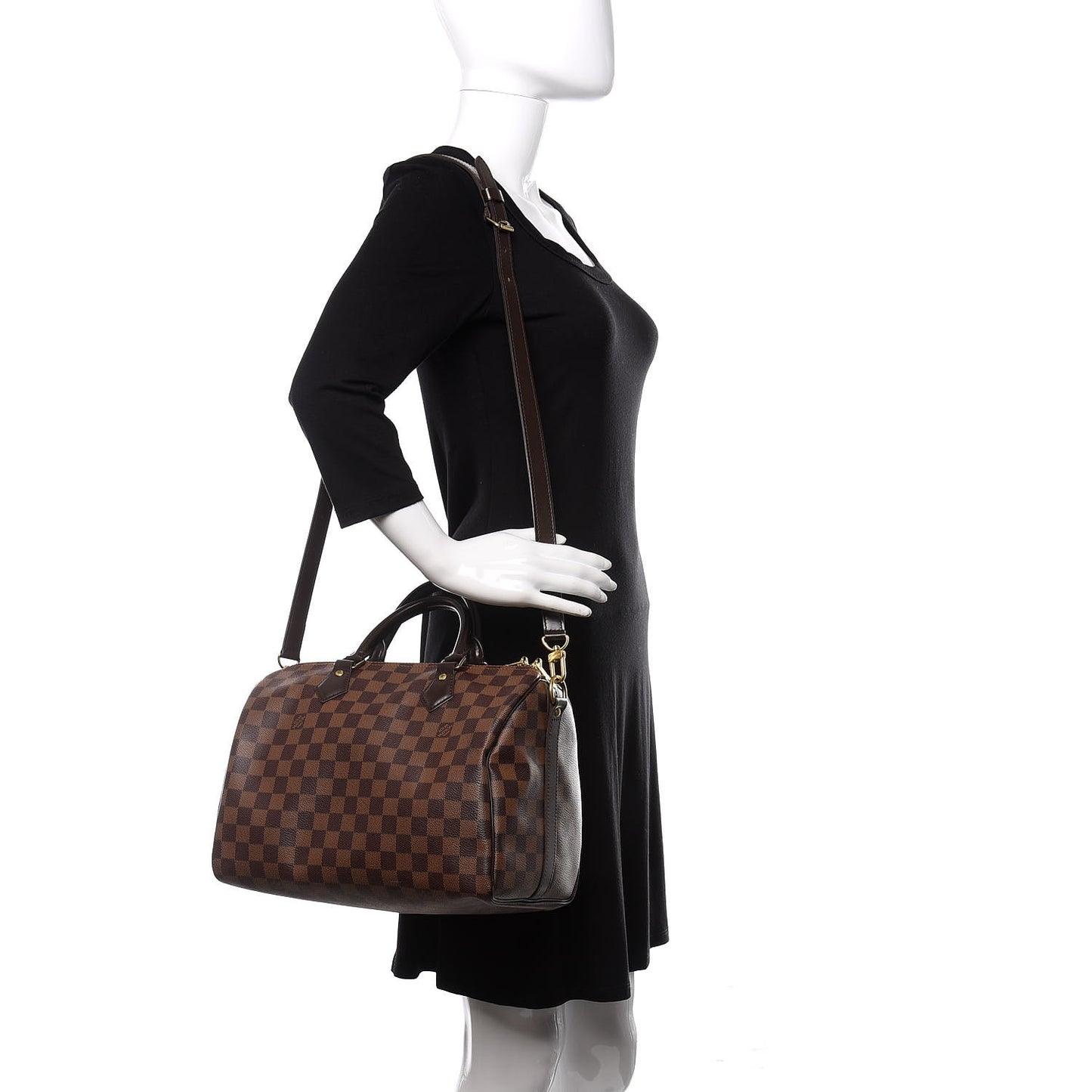 Damier Ebene Speedy Bandouliere 30