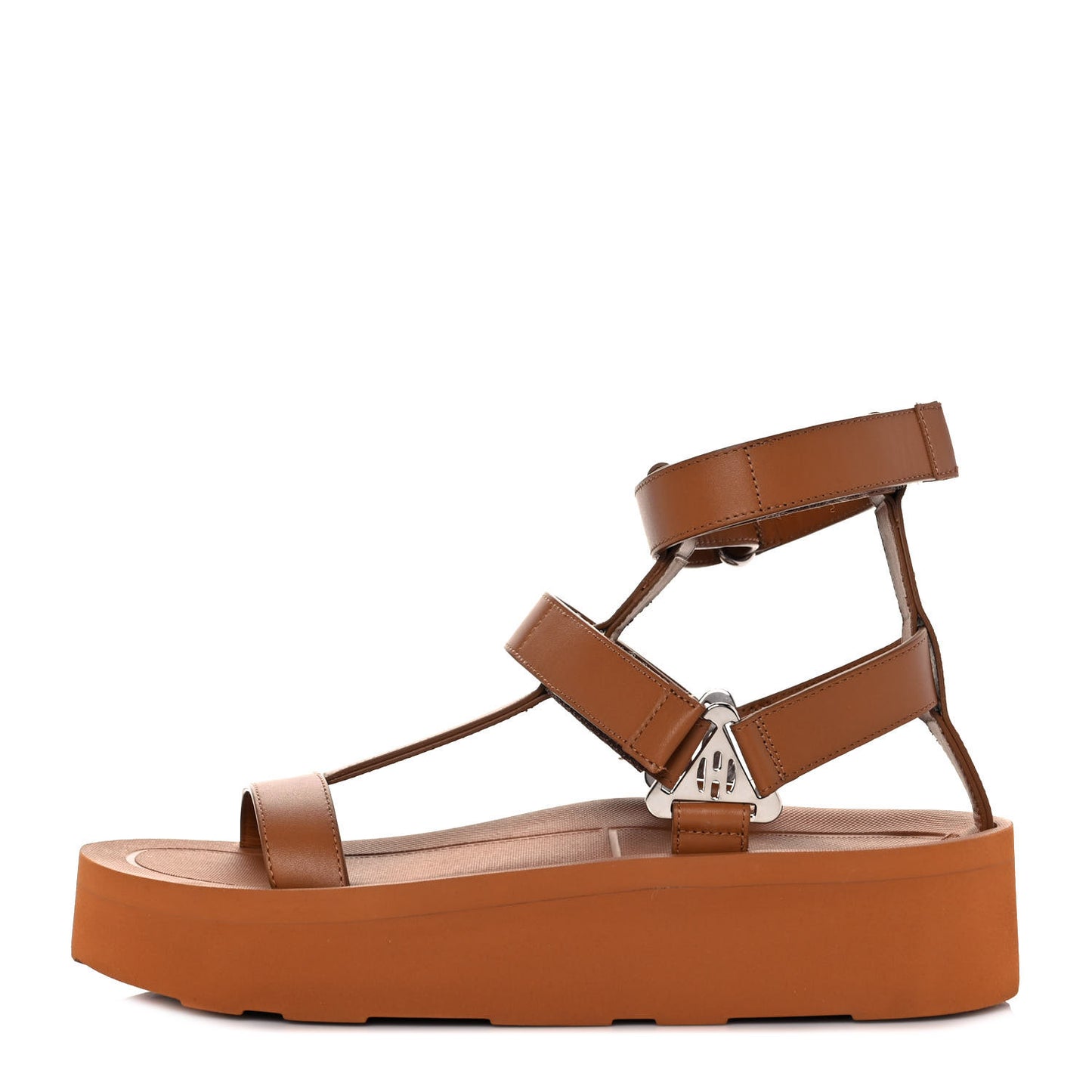 Calfskin Womens Enid Sandals 37 Naturel