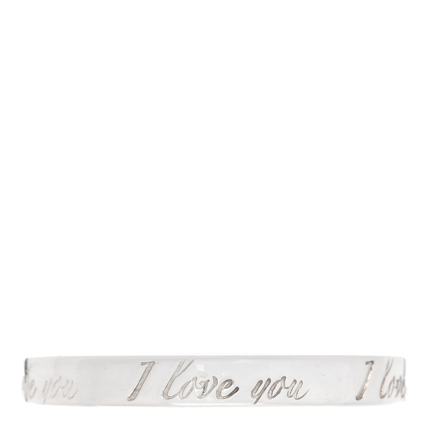 Sterling Silver I Love You Band Ring 56 7.5