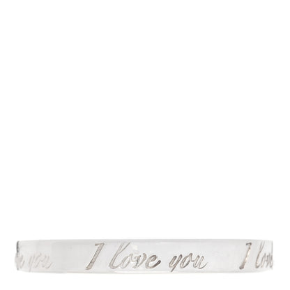 Tiffany Sterling Silver I Love You Band Ring 56 7.5 3 of 4