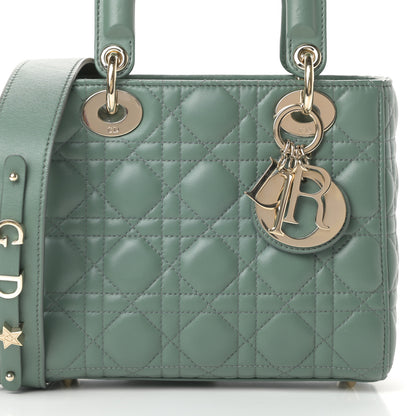 Christian Dior Lambskin Cannage Small My ABCDior Lady Dior Army Green 8 of 12