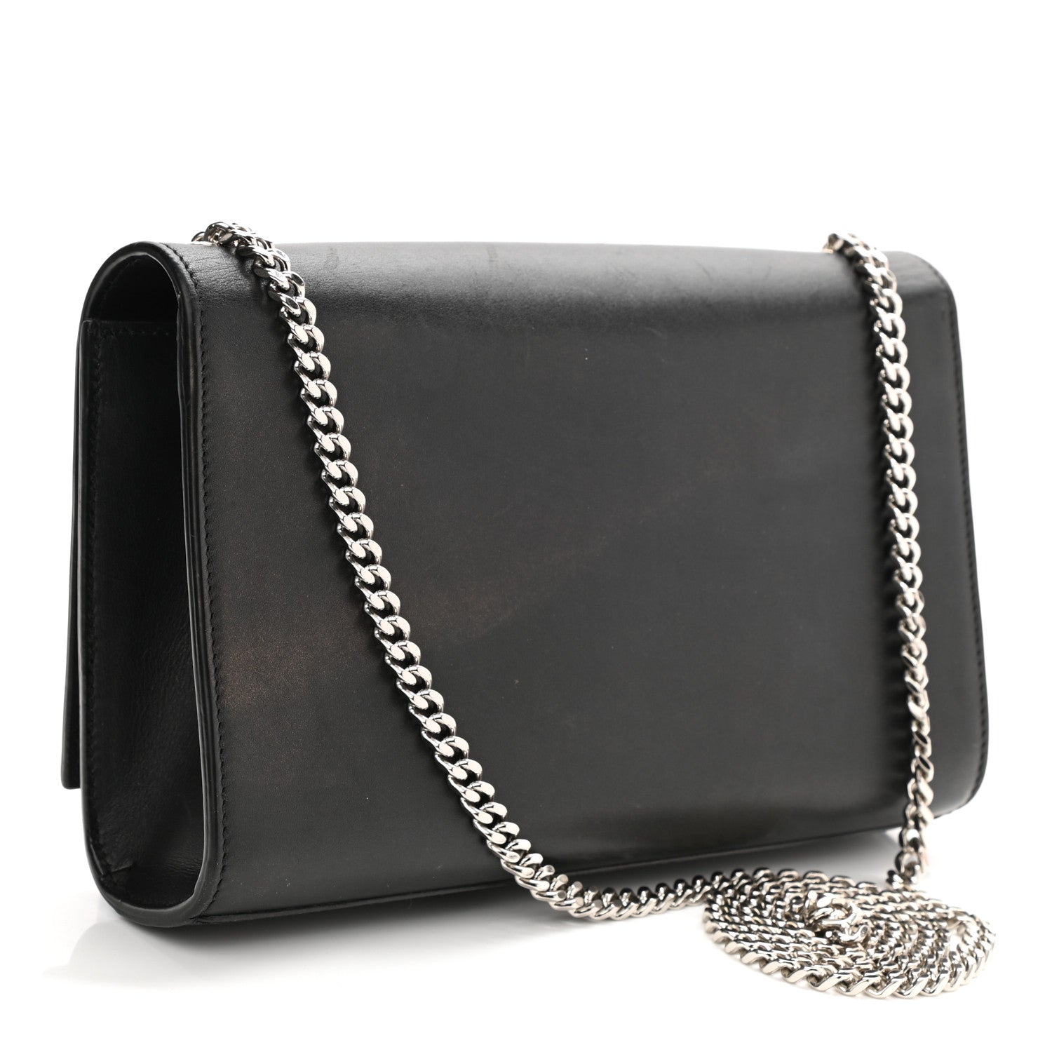 Saint Laurent Smooth Calfskin Medium Classic Monogram Kate Tassel Satchel Black 2 of 10