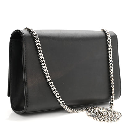 Saint Laurent Smooth Calfskin Medium Classic Monogram Kate Tassel Satchel Black 2 of 10