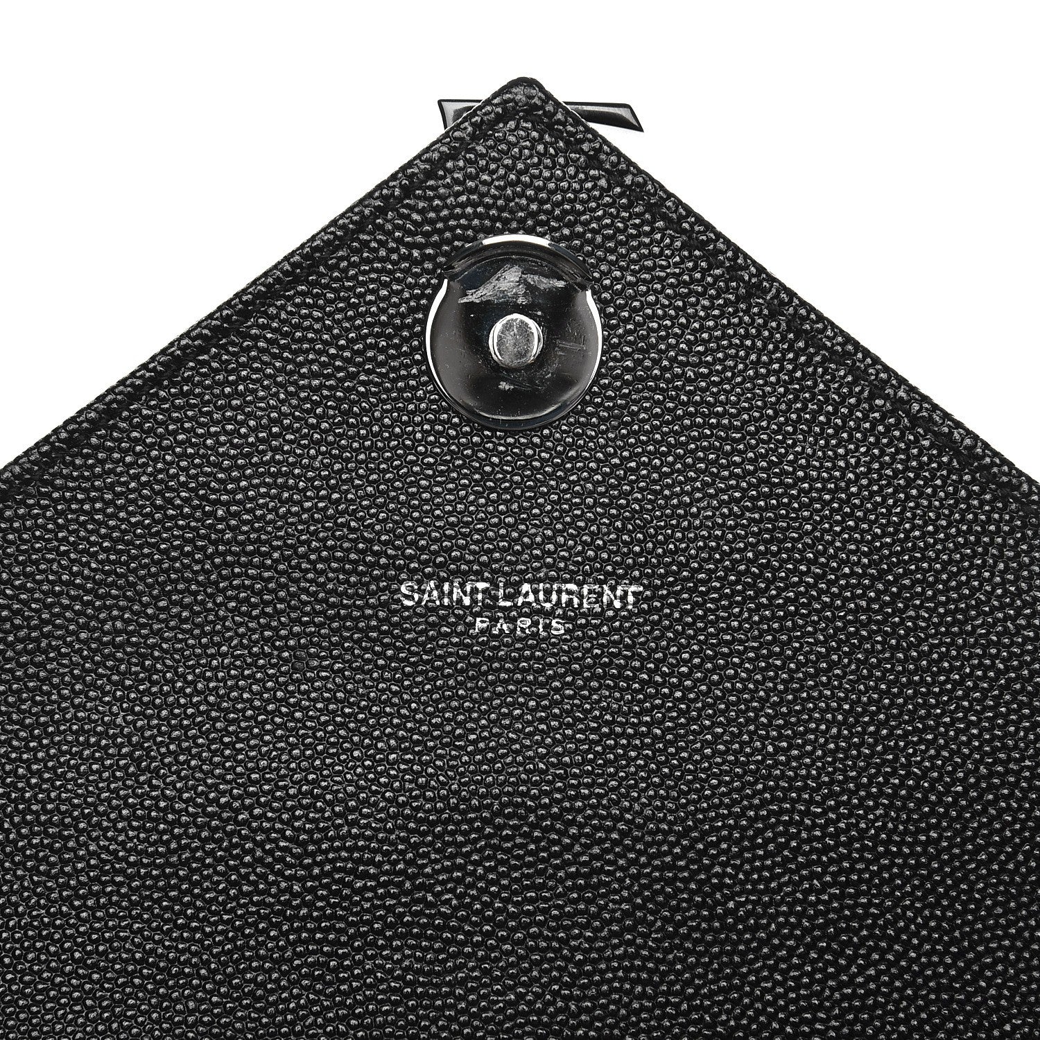Saint Laurent Grain De Poudre Textured Mixed Matelasse Triquilt Medium Monogram Satchel Black 6 of 7