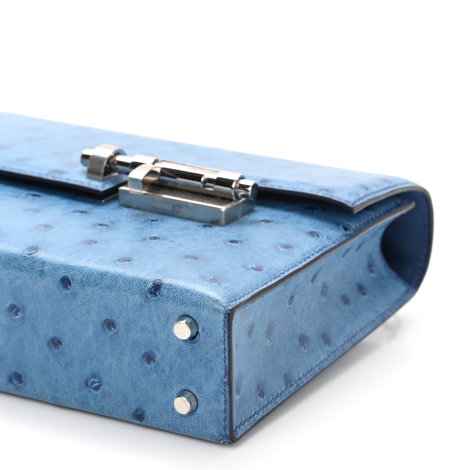 Hermes Ostrich Mini Verrou Chaine Bag 10 of 11