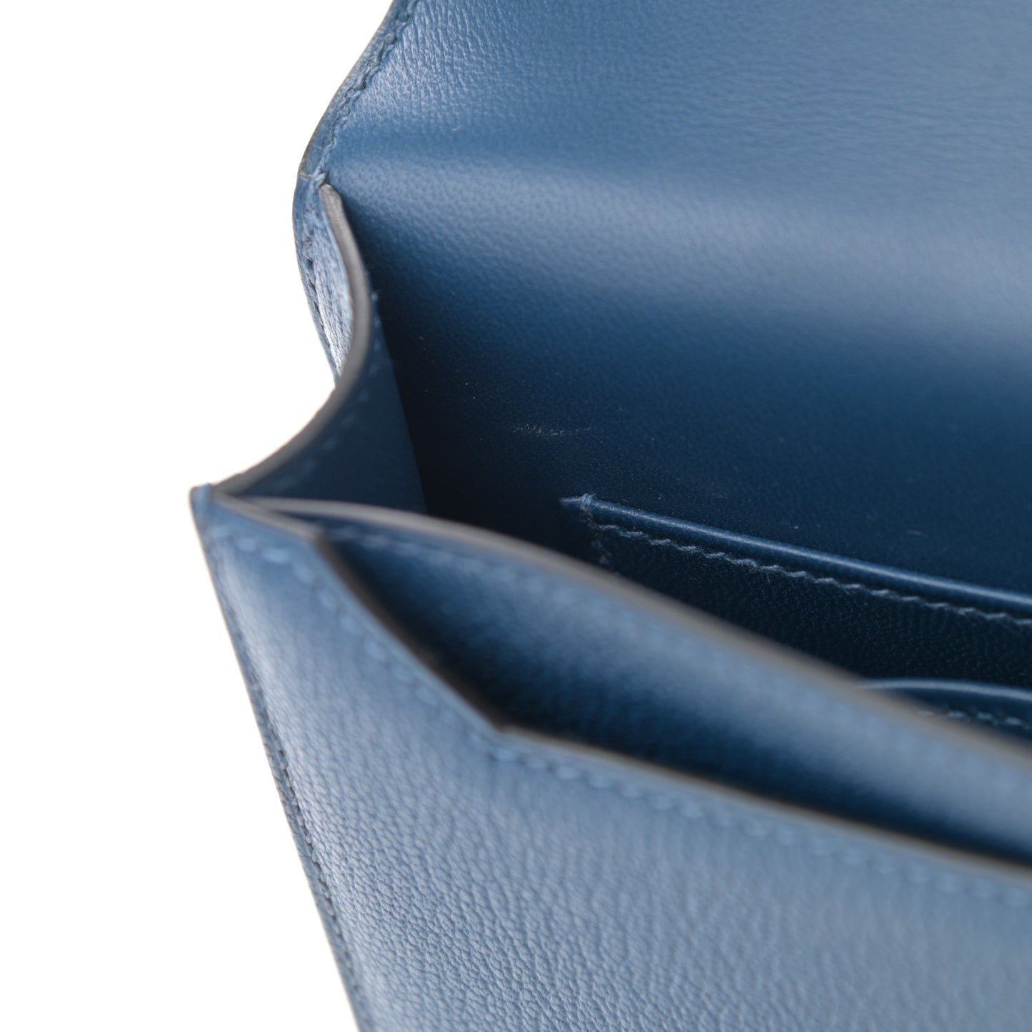 Chevre Mysore Mini Verrou Large Strap Bag Deep Blue
