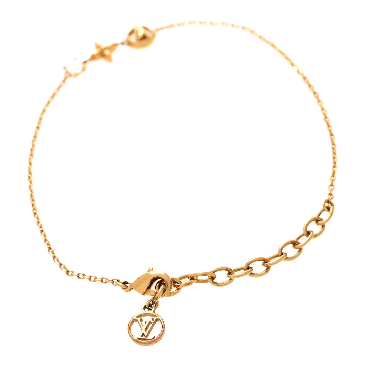 Metal Crystal Petit Louis Bracelet Gold