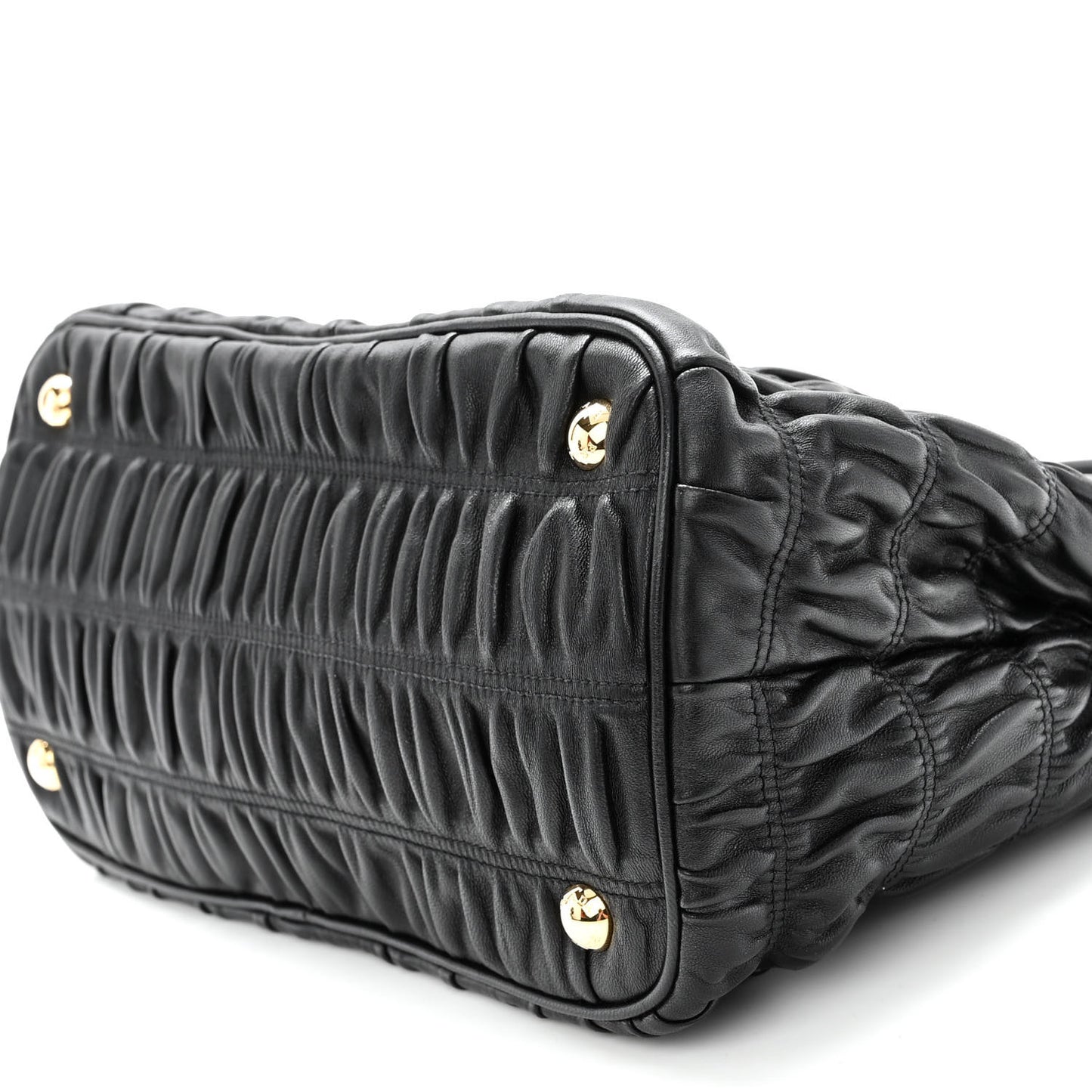 Nappa Gaufre Tote Black
