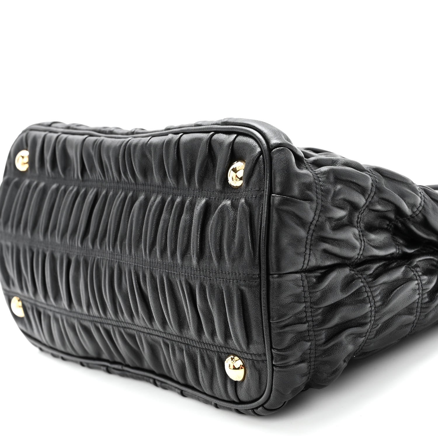 Prada Nappa Gaufre Tote Black 9 of 9