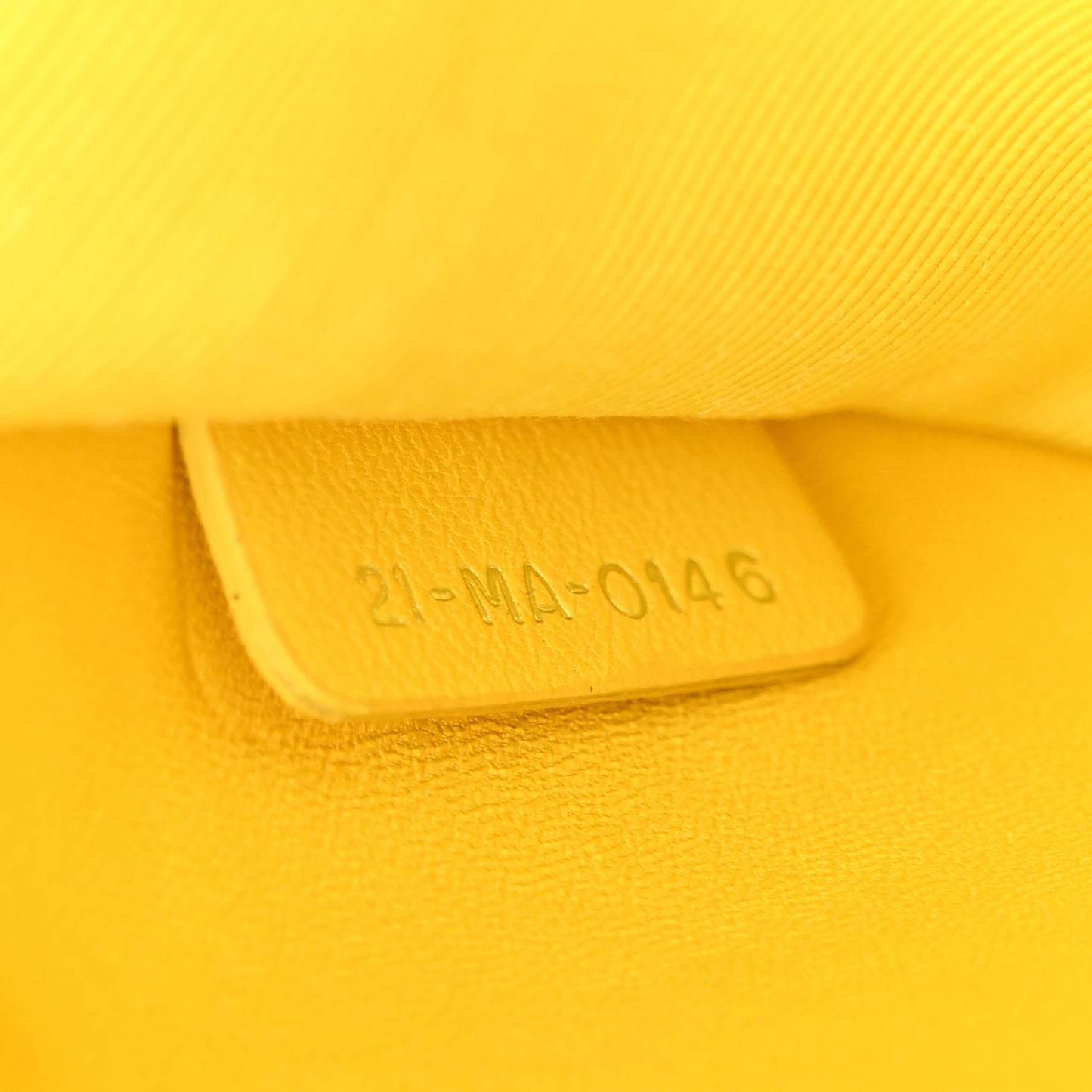 Lambskin Cannage Embroidered Stardust Backpack Yellow