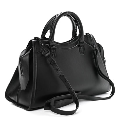 Balenciaga Cake Calfskin Tonal Hardware Neo Classic City Black 3 of 12