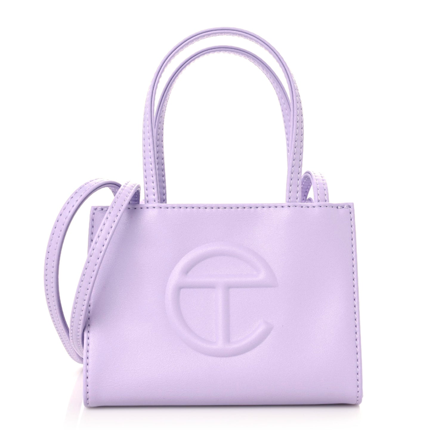 Vegan Leather Small Shopping Bag Lavender