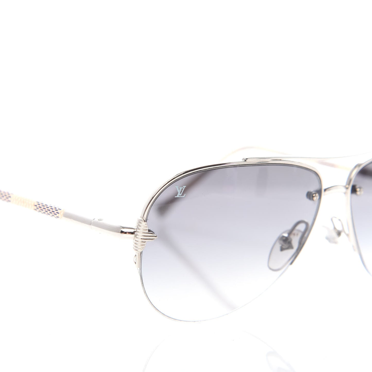 Damier Azur Petite Viola Pilote Aviator Sunglasses Z0570U