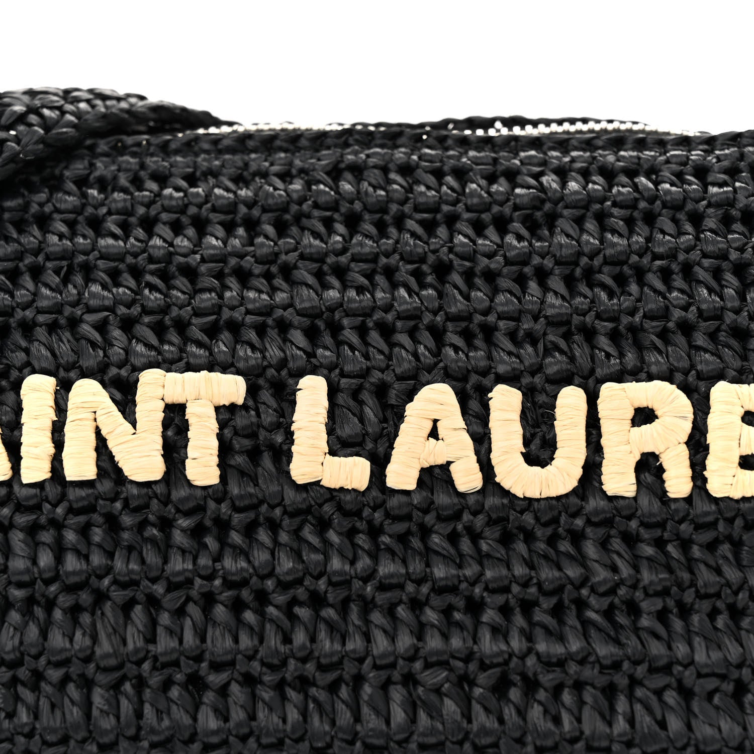 Saint Laurent Raffia Le Crossbody Black 8 of 13