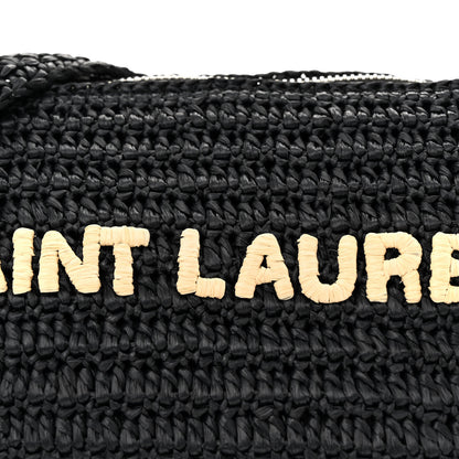 Saint Laurent Raffia Le Crossbody Black 8 of 13