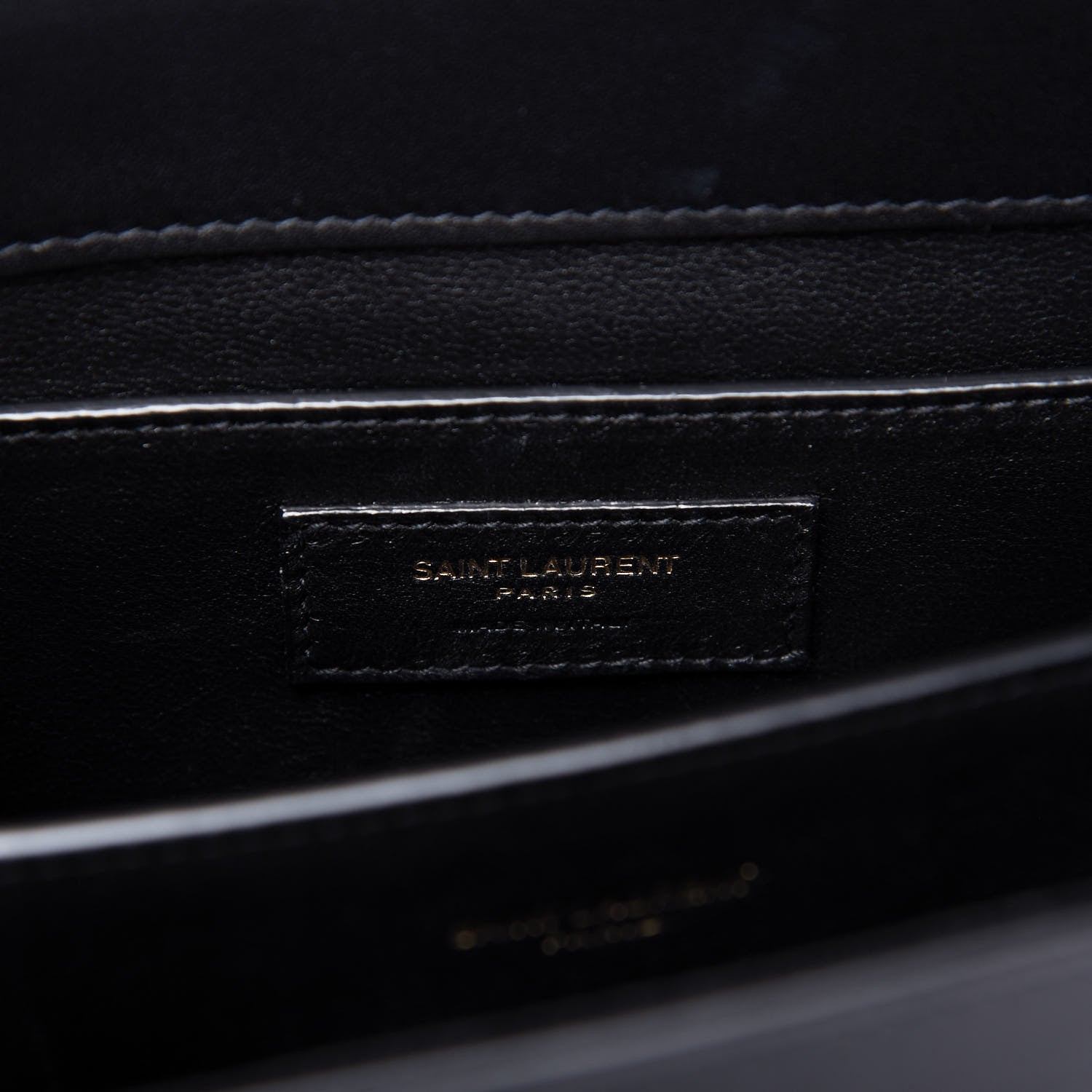 Saint Laurent Patent Crocodile Embossed Medium Classic Monogram Cassandra Top Handle Black 8 of 8