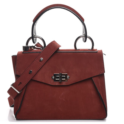 Proenza Schouler Suede Small Hava Top Handle Bag Midnight Plum 1 of 7