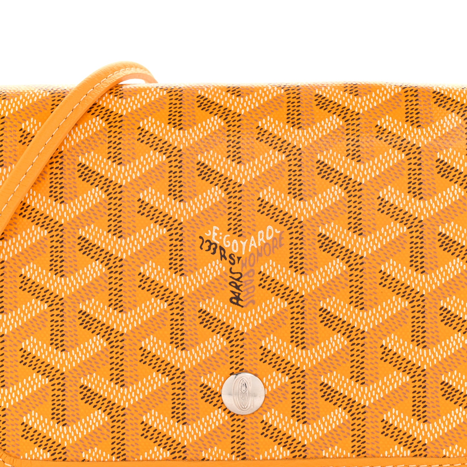 Goyard Goyardine Plumet Wallet Clutch Yellow 8 of 11