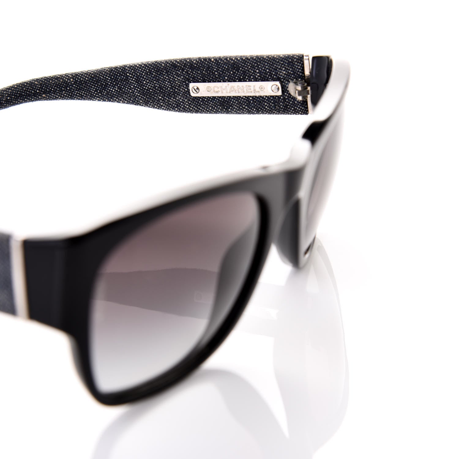 Chanel Acetate Denim CC Sunglasses 5162 Black 4 of 8