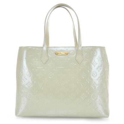 Louis Vuitton Vernis Wilshire MM Blanc Corail 1 of 6