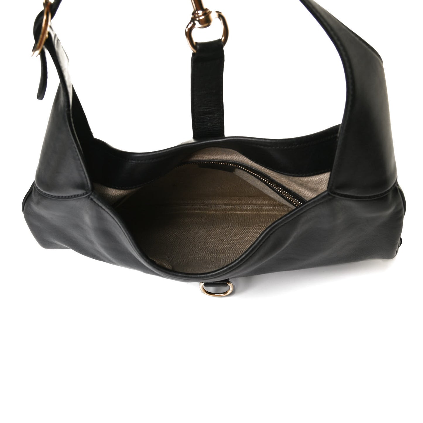 Calfskin Medium Jackie O Bouvier Hobo Black
