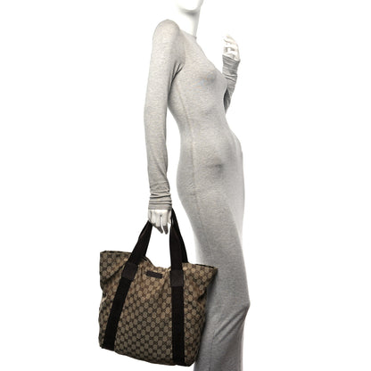 Gucci GG Monogram Medium Handle Vertical Tote Bag Dark Brown 2 of 10