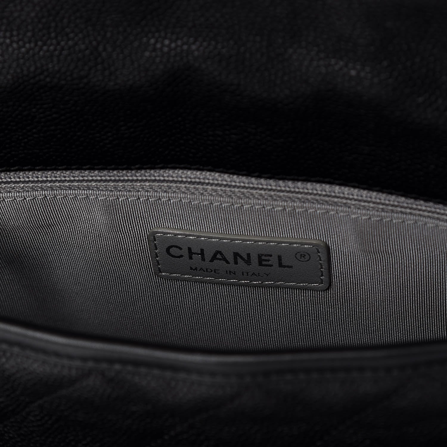 Chanel Caviar Quilted Medium French Riviera Flap Black 7 of 10