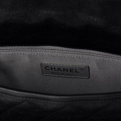 Chanel Caviar Quilted Medium French Riviera Flap Black 7 of 10