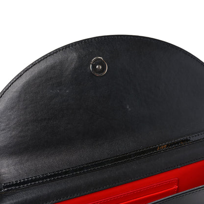 Christian Louboutin Patent Calfskin Loubi54 Crossbody Clutch Black 9 of 9