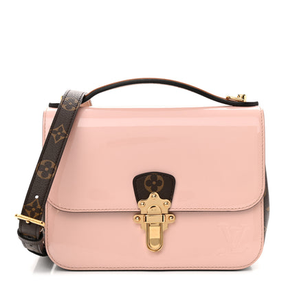 Louis Vuitton Patent Calfskin Monogram Cherrywood BB Rose Ballerine 1 of 12