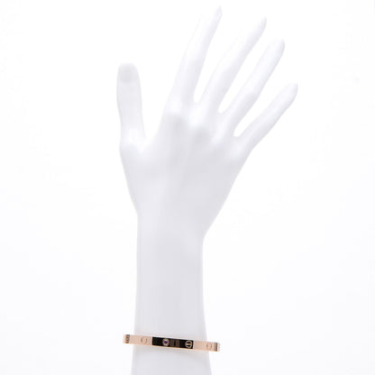 Cartier 18K Pink Gold Pink Sapphire LOVE Cuff Bracelet 18 2 of 3
